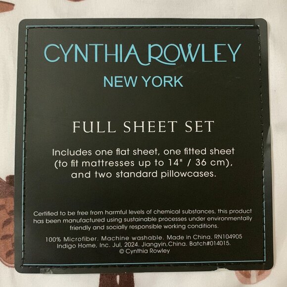 CYNTHIA ROWLEY Boogie Cowboy Boots Full Sized Bed Sheets - Picture 5 of 5